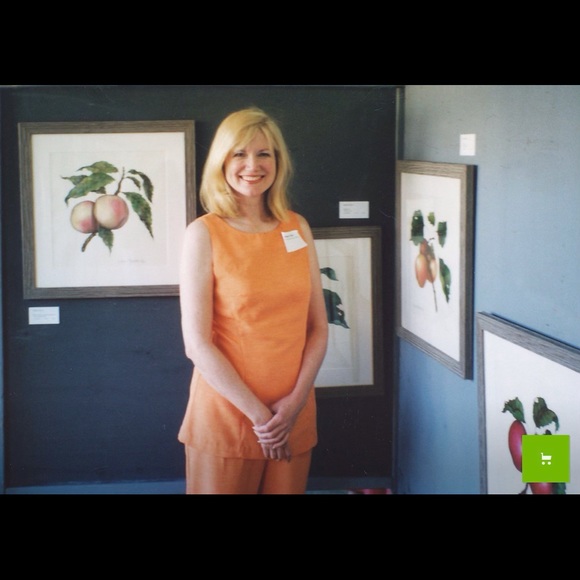 Moda Int’l Orange Tunic With Matching Pants - Picture 7 of 7